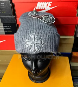 Grey Chrome Hearts Beanie