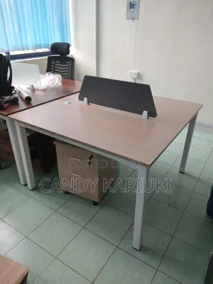 Modern and Affordable 2 Way Workstation With Metallic Frame