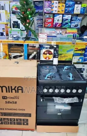 Mika 58 by 58 Freee Standing Cooker With Electric Oven