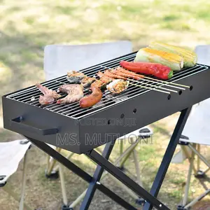 *Portable Charcoal Bbq Grill With Manual Air Blower