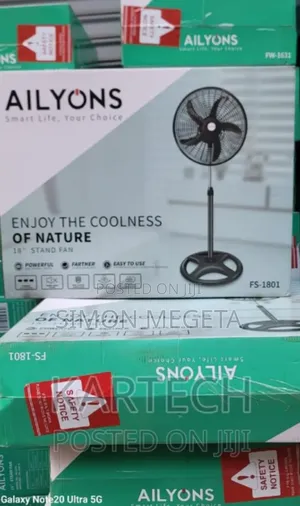 5bladed New Ailyons 18inch Stand Fan