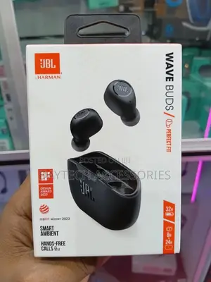 JBL Wave Buds True Wireless Earbuds Black- Jblwbudsblk