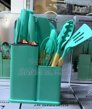 Colour Green/Blue 19pcs Silicone Spoons
