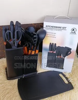 Colour Black New 19pcs Silicone Spoons
