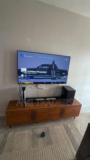 6ft Black Tv Stand For Big Screens
