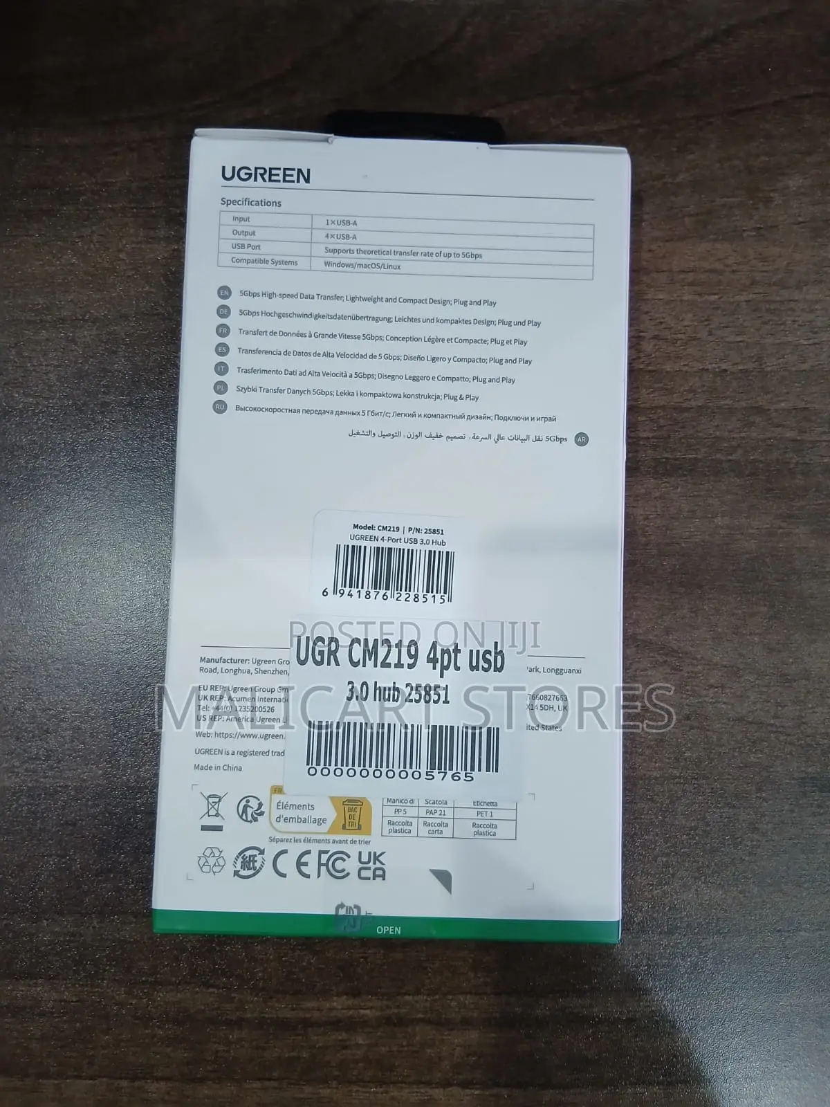 Ugreen 4 Port Usb 3.0 Hub