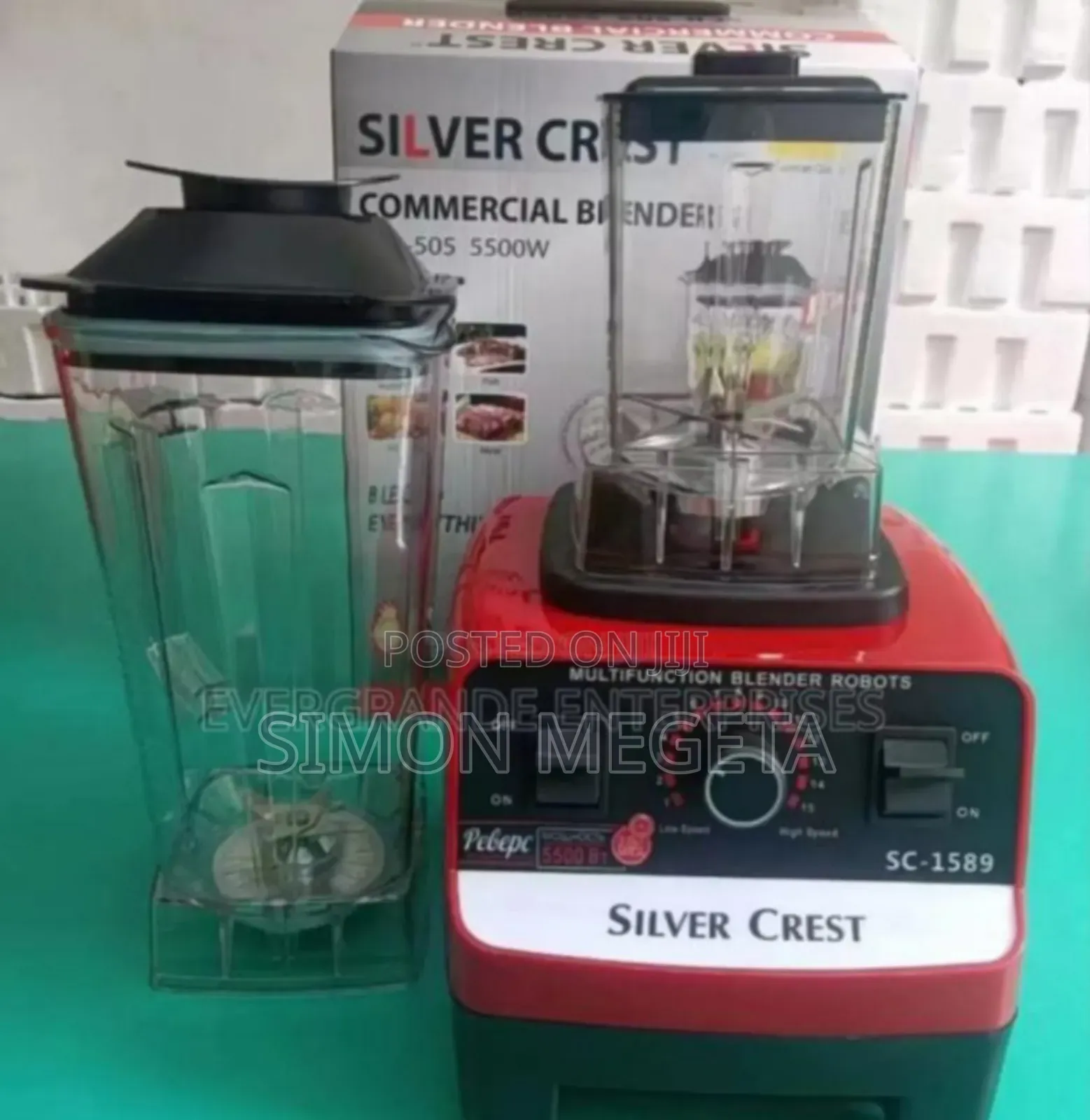 Two in One. 2in1 Silver Crest Commercial Blender