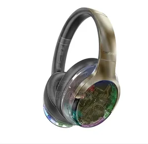 Promate Transtune-Gunmetal Headphones Anc Wireless With RGB