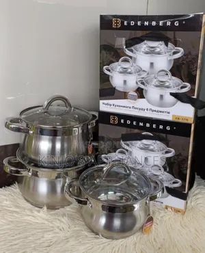 6 PCS Edenburg Eb-3716 Stainless Steel Cookware Set