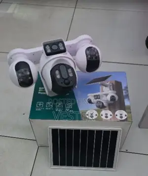 Wireless Four Lens 4g Sim Solar Camera Network Outdoor Security Camera