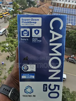 New Tecno Camon 50 Pro 256 GB Black
