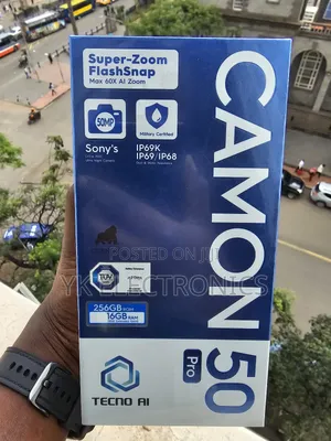 New Tecno Camon 50 Pro 256 GB Black