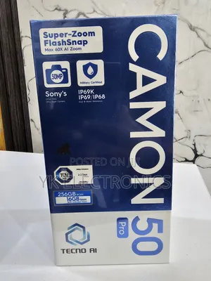 New Tecno Camon 50 Pro 256 GB Blue