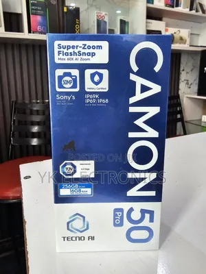 New Tecno Camon 50 Pro 256 GB Blue