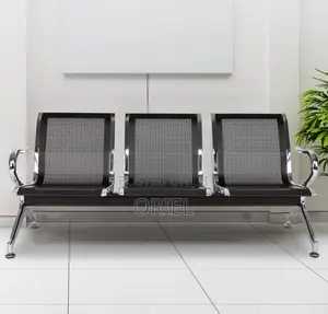 Modern Office Bench : 3-Seater Office Reception Waiting Bench