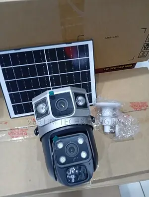 Pir Sensor Alarm 12mp 4g PTZ Rotating Dual Lens Solar Camera