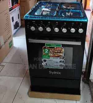Syinix 50by 50 Standing Cooker With Electric Oven