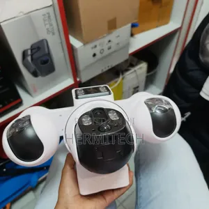 Quad-Lens Camera Solar Powered PTZ Surveillance Security Camera