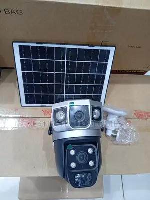 Remote View Monitoring 12mp 4g PTZ Rotating Dual Lens Solar Camera