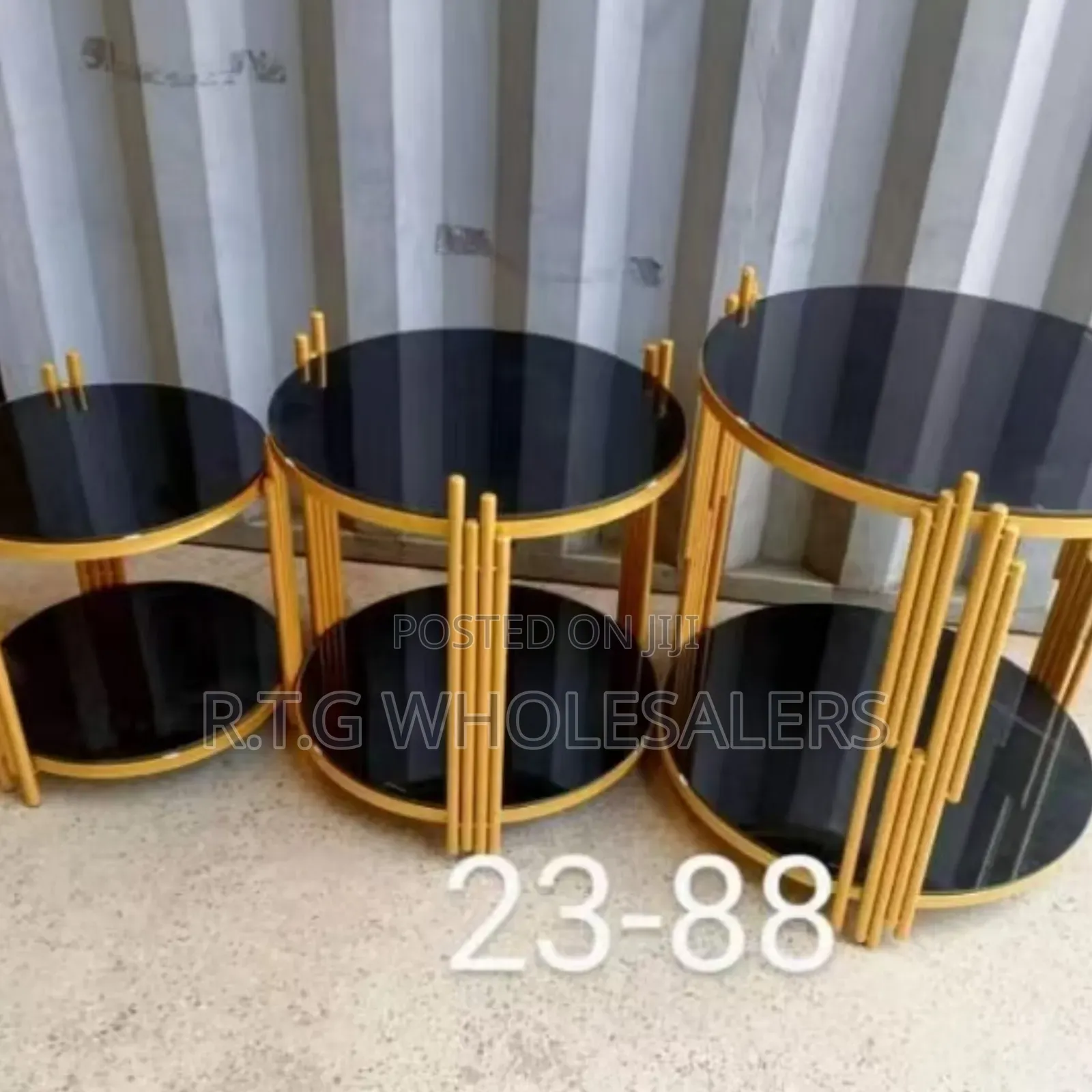 Executive 3-in-1 Nesting Marble Effect Coffee Table Set