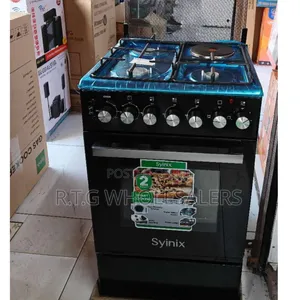 Syinix 50×50 Gas Cooker With Electric Oven Rapid Hotplate
