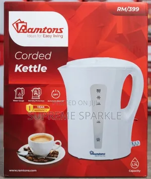 1.7l Ramtons Corded Electric Kettle 2200w Rm/399