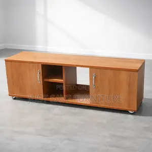 Wooden Tv Stand Cabinet With Storage Shelves –Durable Elegant Design