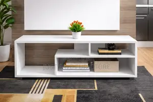 Tv Stand With Open Shelves–Stylish Living Room Entertainment Unit