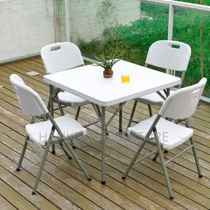 Foldable 4 Seater Dining Set – Space Saving Dining Table