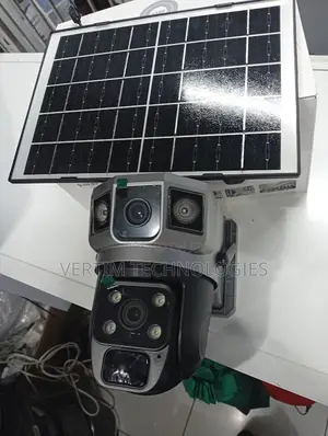 Ip66 Rated Waterproof 12mp 4g PTZ Rotating Dual Lens Solar Camera