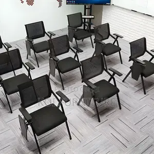 Home Chairs; Mid Back Mesh Conference Chair With Write Pad