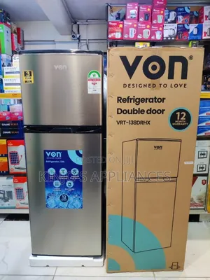 Von 138litres Double Door Refrigerator Fridge