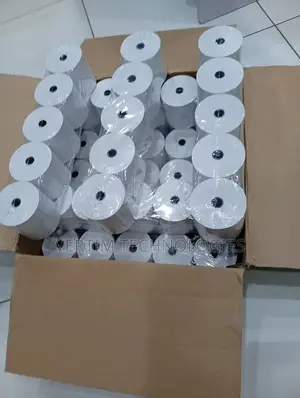 Pos Printers 50 Pieces 80mm by 80mm by 13mm Thermal Paper Rolls