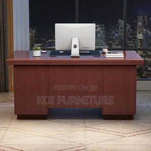 Office Desk; 1.2m Mahogany Executive Office Desk