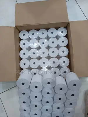 Clean Printing 50 Pieces 80mm by 80mm by 13mm Thermal Paper Rolls