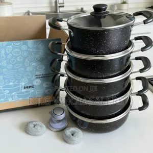 Complete 14-Piece Non-Stick Kitchen Cookware Set
