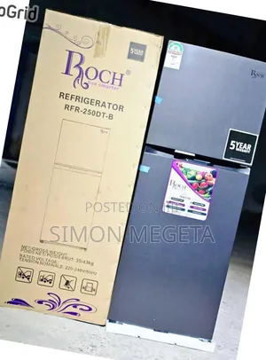 New Arrivals Roch Double Door Fridge 250 Litres Available