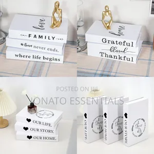 Decorative Book Box, Minimalist Coffee Table Ornament, Home Decor