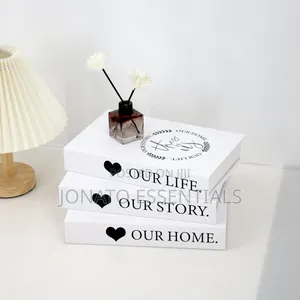 Decorative Book Box, Minimalist Coffee Table Ornament, Home Decor