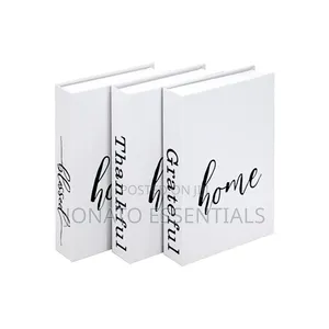 Decorative Book Box, Minimalist Coffee Table Ornament, Home Decor