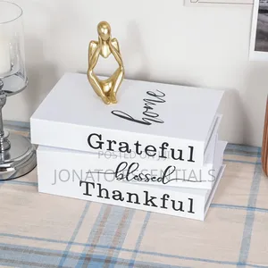Decorative Book Box, Minimalist Coffee Table Ornament, Home Decor