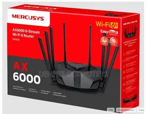 Mercusys Ax6000 8-Stream Wi-Fi 6 Router - Tl-Mr90x