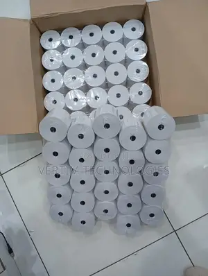Enhanced Quality 50 Pieces 80mm by 80mm by 13mm Thermal Paper Rolls