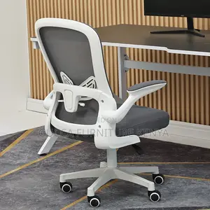 Ergonomic Mid-back Mesh Chair With Flip Arms