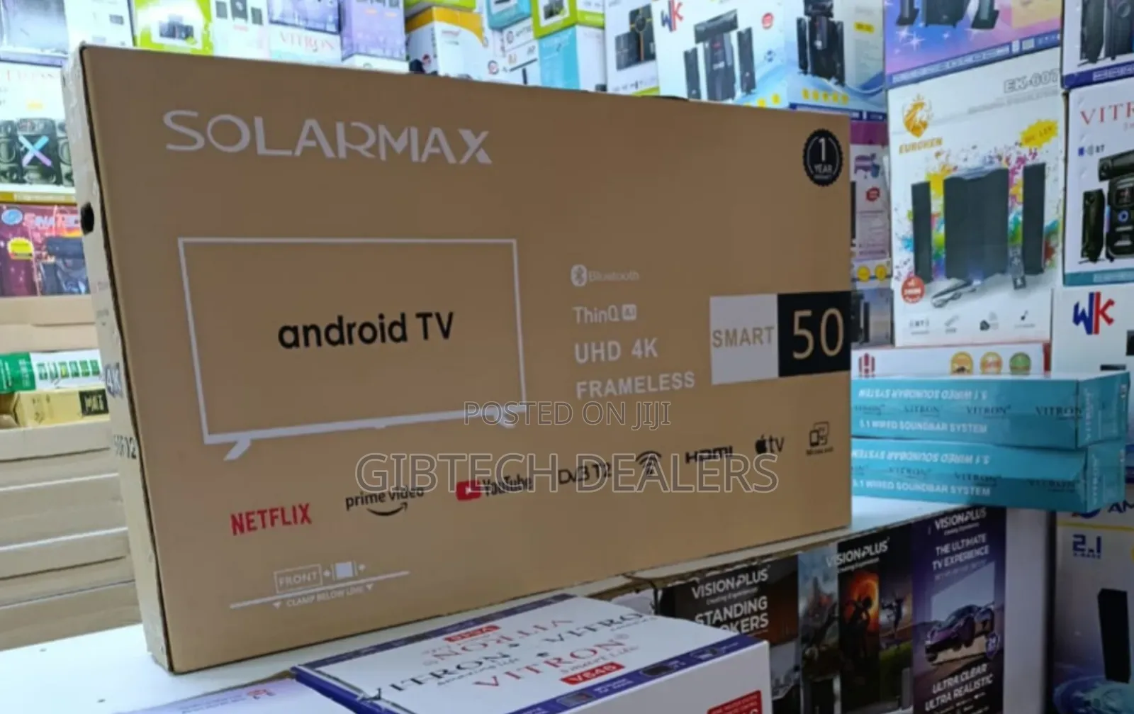 Solarmax 50inch Smart Android Tv Uhd