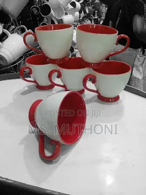 6 PCS Coquette-Style Ceramic Coffee Cups Set