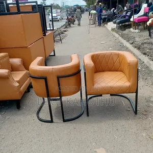 Fabric Stylish Chairs With Powder Coated Finish