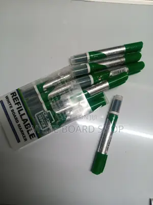 Green Whiteboard Markers – Refillable Erasable