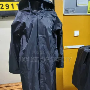 Navy Blue Long Length Rain Coats