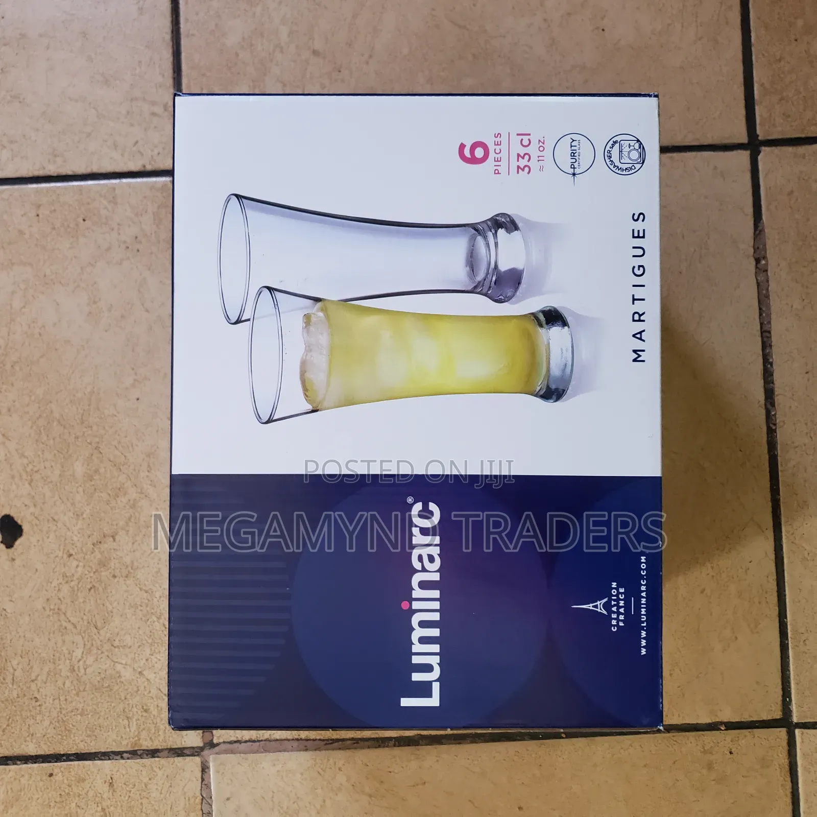 6 Luminarc Martigues Cocktail Glass